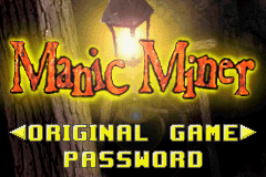 Screenshot from Manic Miner (Europe) (En,Fr,De,Es,It)