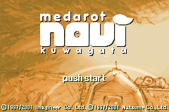 Screenshot from Medarot Navi - Kuwagata (Japan) (Virtual Console)