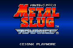 Screenshot from Metal Slug Advance (Japan)