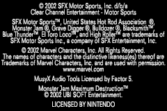 Screenshot from Monster Jam - Maximum Destruction (Europe)