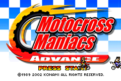 Screenshot from Motocross Maniacs Advance (USA) (En,Es)