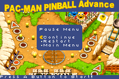 Screenshot from Pac-Man Pinball Advance (USA)
