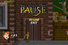 Screenshot from Peter Pan - Return to Neverland (USA) (Rev 1)