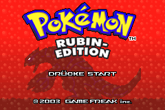 Screenshot from Pokemon - Rubin-Edition (Germany) (Rev 1)