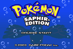 Screenshot from Pokemon - Saphir-Edition (Germany)