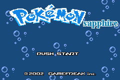 Screenshot from Pokemon - Sapphire Version - Gotta Catch 'em All! (USA) (Unl)
