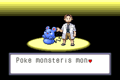 Screenshot from Pokemon - Sapphire Version - Gotta Catch 'em All! (USA) (Unl)