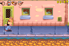 Screenshot from Popeye - Rush for Spinach (USA, Europe) (En,Fr,De,Es,It)