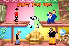 Screenshot from Popeye - Rush for Spinach (USA, Europe) (En,Fr,De,Es,It)