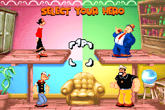 Screenshot from Popeye - Rush for Spinach (USA, Europe) (En,Fr,De,Es,It)
