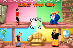 Screenshot from Popeye - Rush for Spinach (USA, Europe) (En,Fr,De,Es,It)