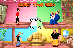 Screenshot from Popeye - Rush for Spinach (USA, Europe) (En,Fr,De,Es,It)