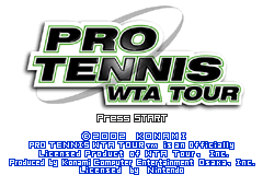 Screenshot from Pro Tennis WTA Tour (Europe)