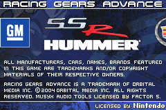 Screenshot from Racing Gears Advance (Europe) (En,Fr,De,Es,It)