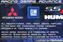 Screenshot from Racing Gears Advance (USA)