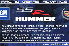 Screenshot from Racing Gears Advance (USA)