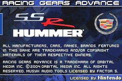 Screenshot from Racing Gears Advance (USA)