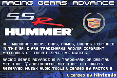 Screenshot from Racing Gears Advance (USA)