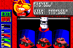 Screenshot from Rock 'N Roll Racing (Europe)