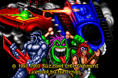 Screenshot from Rock 'N Roll Racing (USA)