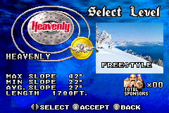 Screenshot from Shaun Palmer's Pro Snowboarder (USA, Europe)