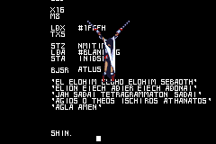 Screenshot from Shin Megami Tensei (Japan)
