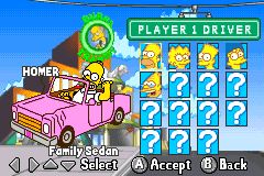 Screenshot from Simpsons, The - Road Rage (Europe) (En,Fr,De,Es,It)