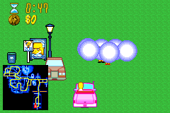 Screenshot from Simpsons, The - Road Rage (USA, Europe)