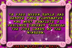 Screenshot from Sky Dancers - They Magically Fly! (Europe) (En,Fr,De,Es,It)