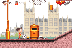 Screenshot from Soccer Kid (USA, Europe)