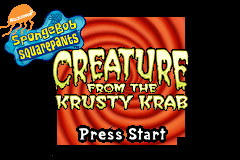 Screenshot from SpongeBob SquarePants - Creature from the Krusty Krab (USA)