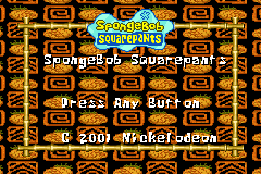 Screenshot from SpongeBob SquarePants - SuperSponge (USA, Europe) (Beta) (2001-06-06T113400)