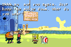 Screenshot from SpongeBob SquarePants - SuperSponge (USA, Europe) (Beta) (2001-07-31)