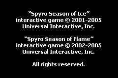 Screenshot from Spyro Superpack - Spyro - Season of Ice + Spyro 2 - Season of Flame (USA)