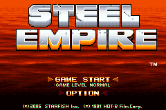 Screenshot from Steel Empire (Europe)