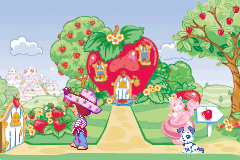 Screenshot from Strawberry Shortcake - Ice Cream Island - Riding Camp (Europe) (En,Fr,De,Es,It,Nl,Pt,Da) (Rev 1)