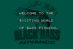 Screenshot from Super Black Bass Advance (Europe)