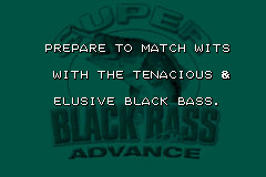Screenshot from Super Black Bass Advance (Europe)