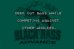 Screenshot from Super Black Bass Advance (Europe)