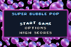 Screenshot from Super Bubble Pop (Europe) (En,Fr,De,Es,It,Nl,Pt,Sv)