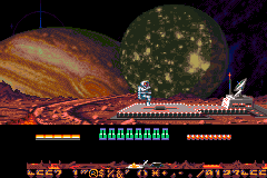 Screenshot from Super Dropzone - Intergalactic Rescue Mission (Europe)