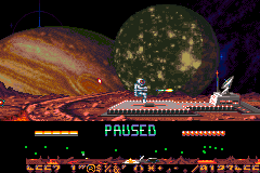 Screenshot from Super Dropzone - Intergalactic Rescue Mission (Europe)