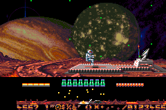 Screenshot from Super Dropzone - Intergalactic Rescue Mission (Europe)