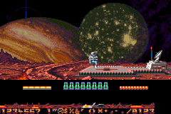 Screenshot from Super Dropzone - Intergalactic Rescue Mission (USA)