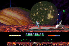 Screenshot from Super Dropzone - Intergalactic Rescue Mission (USA)