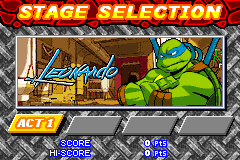 Screenshot from Teenage Mutant Ninja Turtles (USA)