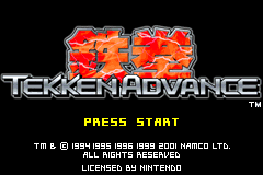 Screenshot from Tekken Advance (Europe)