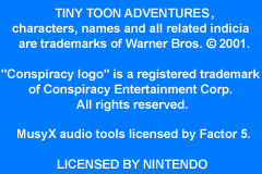 Screenshot from Tiny Toon Adventures - Wacky Stackers (Europe) (En,Fr,De,Es,It)
