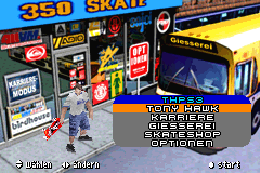 Screenshot from Tony Hawk's Pro Skater 3 (Germany)