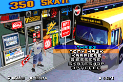 Screenshot from Tony Hawk's Pro Skater 3 (Germany)